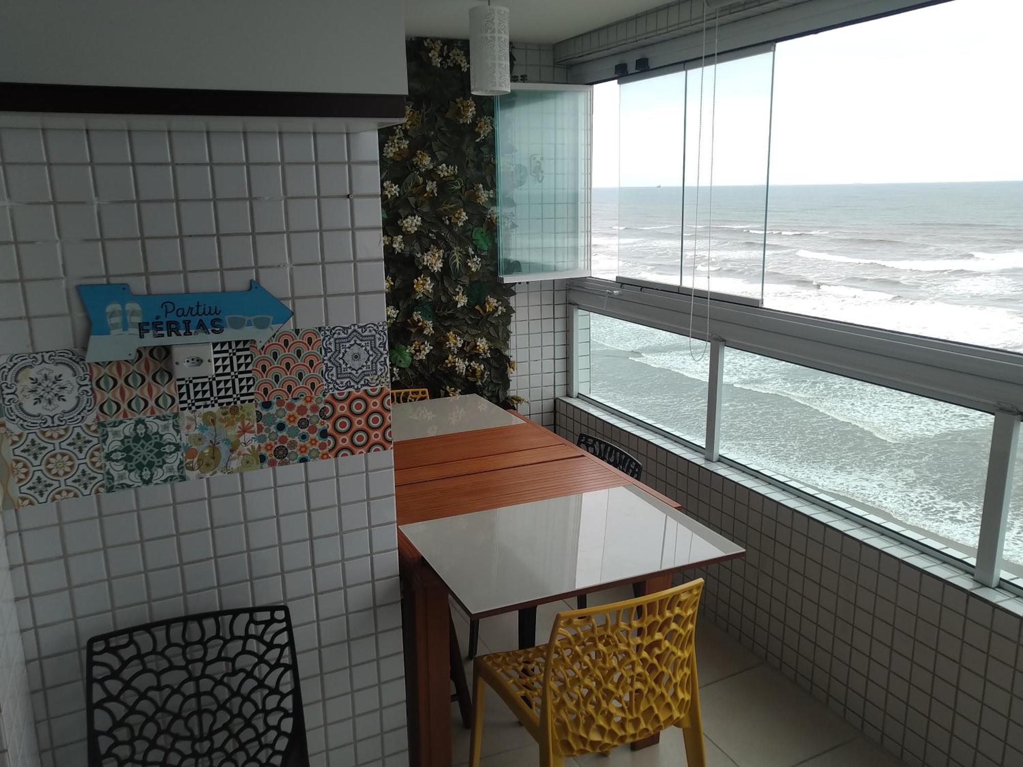 Apartamento Frente Mar Pe Na Areia Praia Grande  Eksteriør billede
