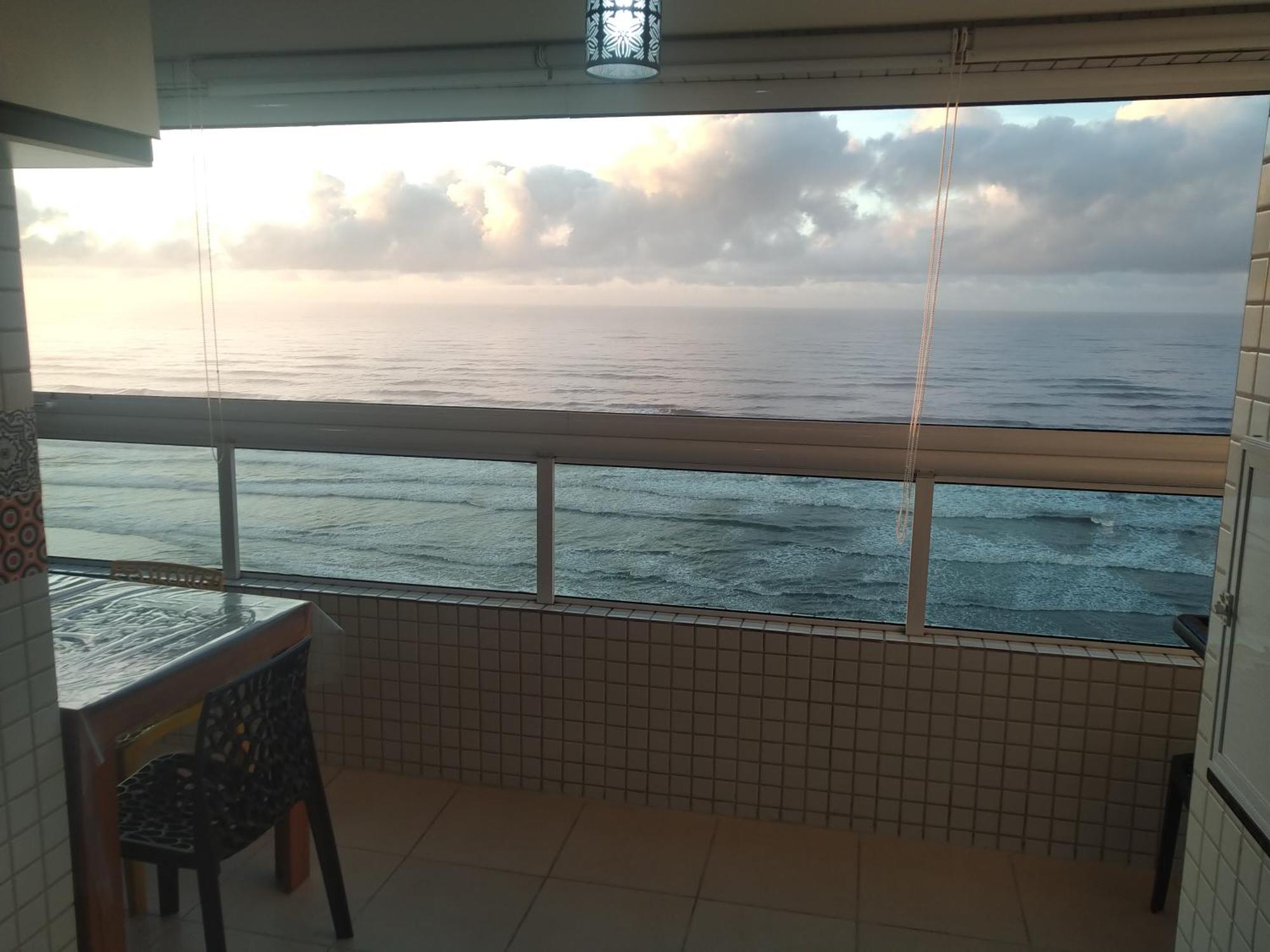 Apartamento Frente Mar Pe Na Areia Praia Grande  Eksteriør billede